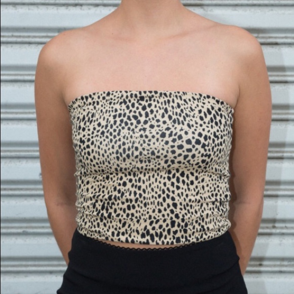 Brandy Melville Leopard Jenny Tube Top
